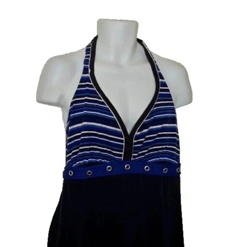 Catalina multicolor One Piece Swim Dress Halter Neck size 2X